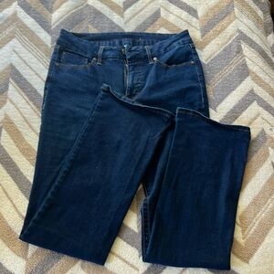 Seven dark wash stretch bootcut jeans